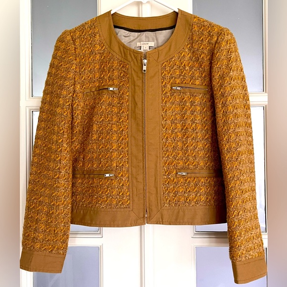 JCrew Honey Tweed Cropped Jacket - Picture 1 of 13